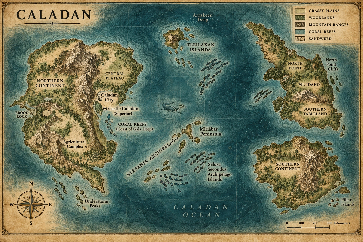 Caladan’s previous atlas interpretation