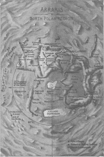 Arrakis · North pole · House Atreides map