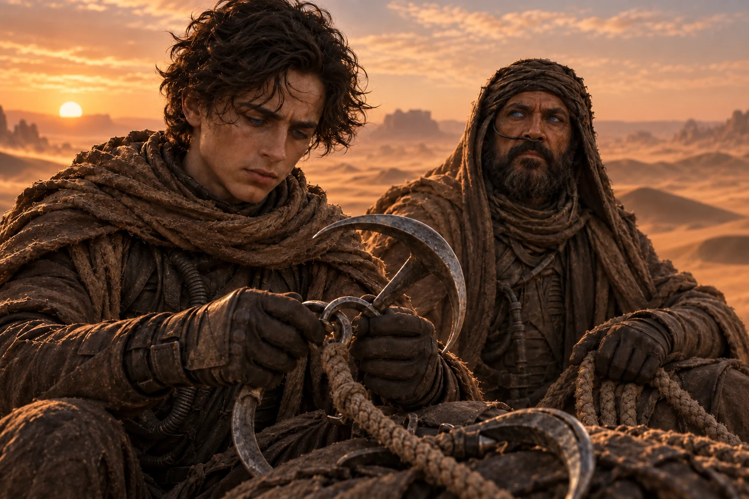 Steel maker hooks and ropes in Paul’s hands.